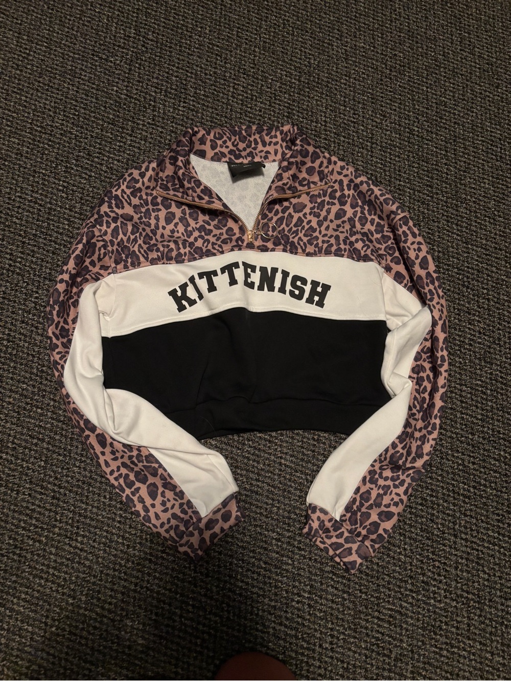 Kittenish Semi- Cropped Quarter Zip